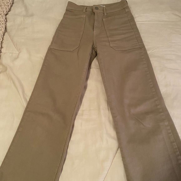 High Rise Utility Wide Leg Pants, Size 25 - Picture 6 of 7